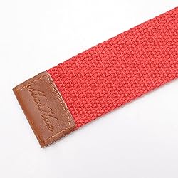 maikun Canvas Web Belt Double D-ring Buckle 1 1/2