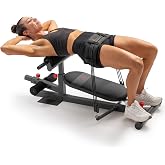 Sunny Health &amp; Fitness Multifuntion Hip Thrust Machine &amp; Glute Trainer | Hip Thrust &amp; Squat Training, Ajustable Fit, Space-Saving Design, Core &amp; Glute Workout, Home Strength Training