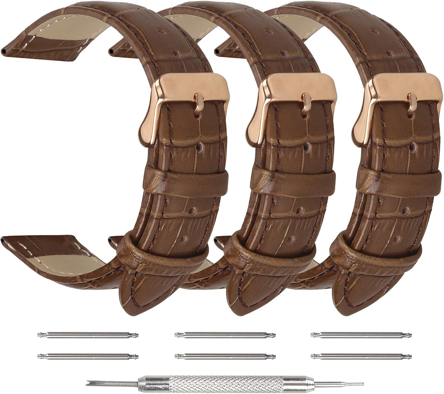 20mm quick release leather watch band