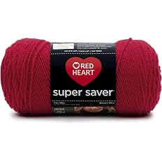 Red Heart E300.0319 Super Saver Economy Yarn, Cherry Red - View 8