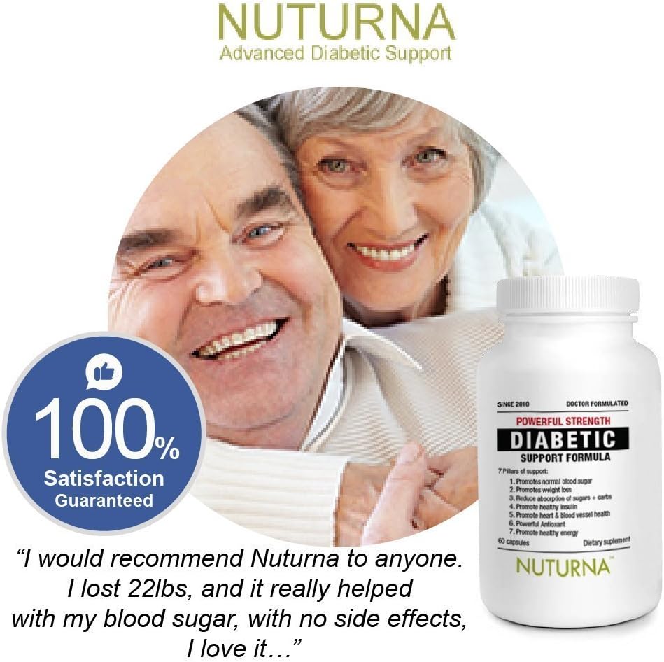 Diabetic Support Formula - 28 Vitamins Minerals Herbs with 300 mg Alpha Lipoic Acid for Blood Sugar Support & Extra Energy Support - Diabetes Nutritional Supplement for Men & Women: Health & Personal Care