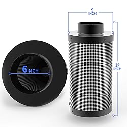 G HYDRO 6in Carbon Filter for 100% Air Filtration