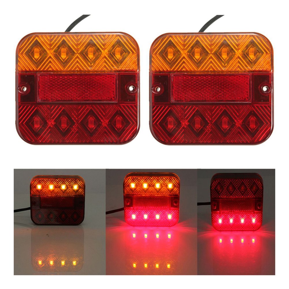 COPPIA FARI FANALI Posteriori Universali Autocarro Roulotte Rimorchio - Foto 12