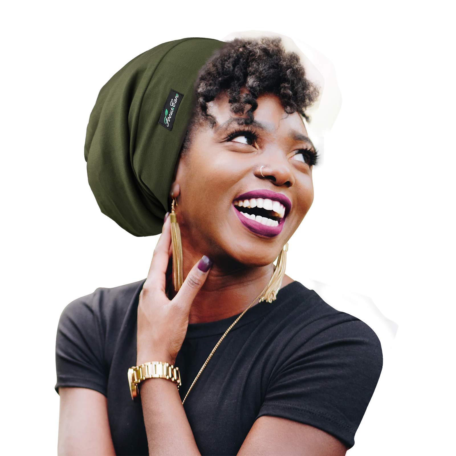 FocusCare Adjustable Satin Cap,Long Hair Extra Large Sleeping Silk Lining Curly Women — image 1