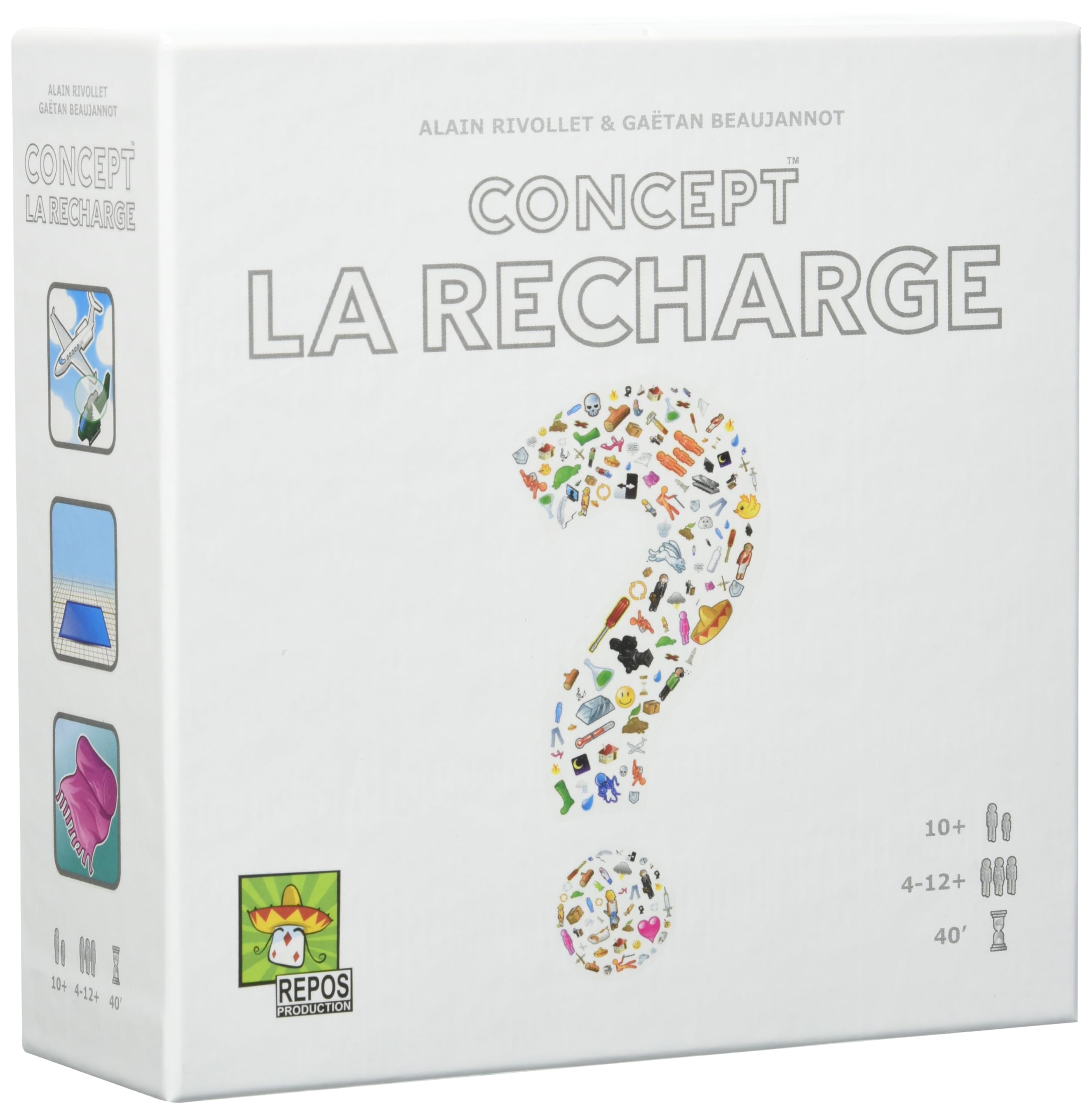 Asmodee - Concept: Expansion The Refill - Guessing Game for Children from 10 Years old - with 990 Unpublished Proposals - Board Game 4 to 12 Players - 40 Min - in French - Repos Production