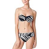 Bleu Rod Beattie Womens Striped Hipster Swim Bottom Separates B/W 10 Black