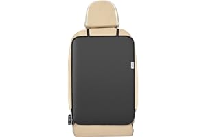 Meolsaek Kick Mats Back Seat Protector, Waterproof Oxford Seat Back Protector, Car Seat Back Protector for Kids, Back of Seat Protector for Kids Feet Car Seat (1pc-No Pocket)