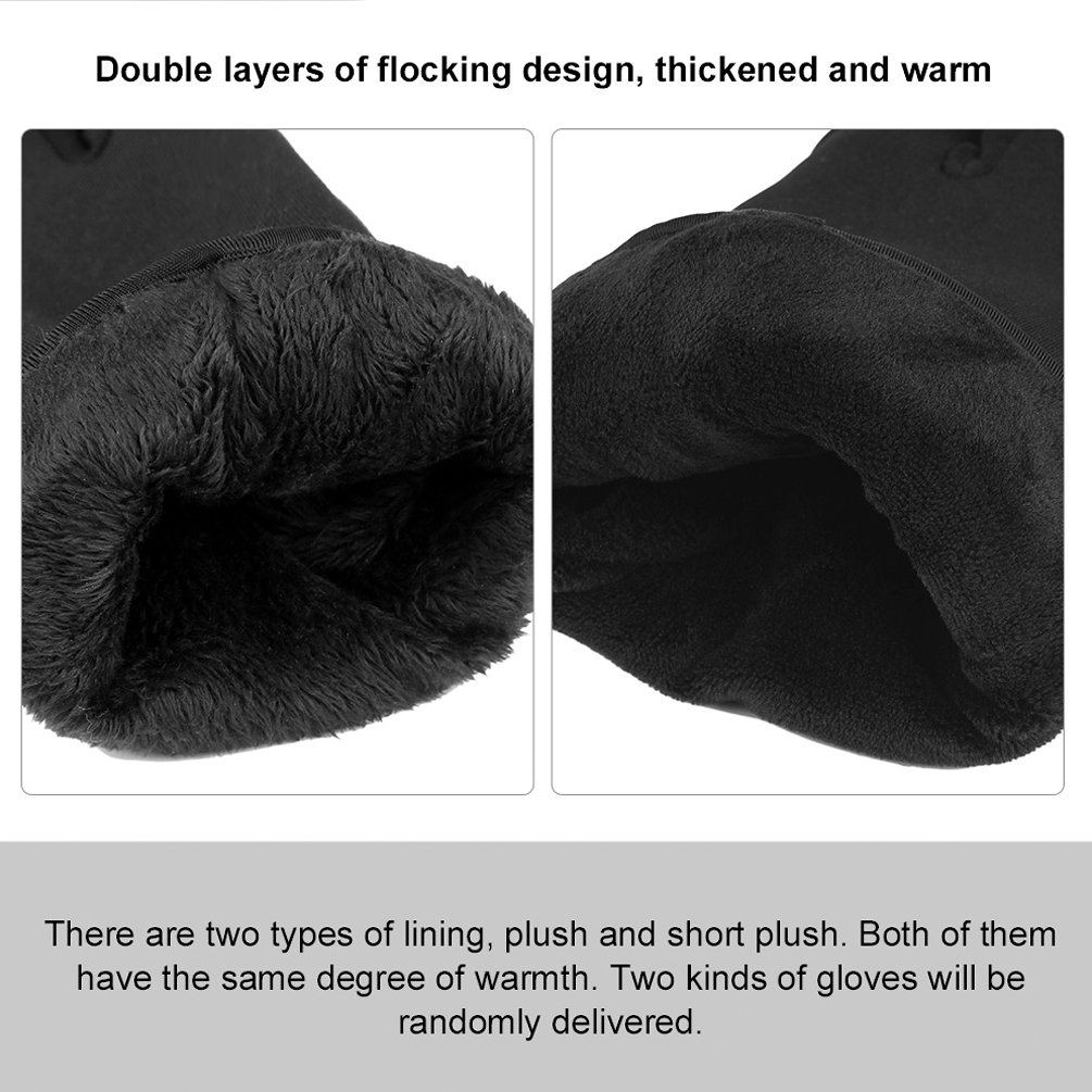 Vbiger Winterhandschuhe Fahrradhandschuhe Touchscreen Handschuhe Anti-Rutsch Fahrradhandschuhe für Klettern Laufen Wandern Autofahren Outdoor Winddicht Warm Arbeitshandschuhe für Damen und Herren