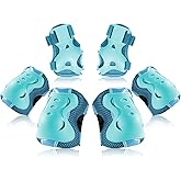 BOSONER Kids/Youth Knee Pad Elbow Pads Guards Protective Gear Set for Roller Skates Cycling BMX Bike Skateboard Inline Skatings Scooter Riding Sports