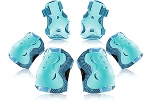 BOSONER Kids/Youth Knee Pad Elbow Pads Guards Protective Gear Set for Roller Skates Cycling BMX Bike Skateboard Inline Skatin