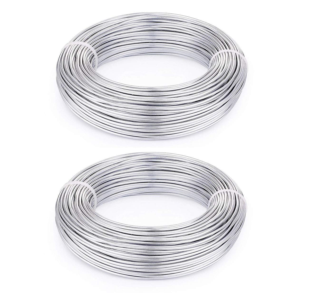 Aluminium Wire Rolls 10m Bendy Craft Silver Wire for Jewelry Making,DIY Sculpture,Modelling Making and Crafts(Sliver,Diameter-1.0mm)