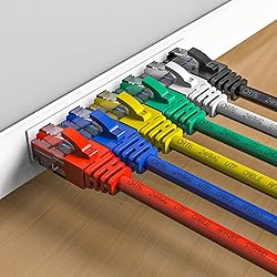 Cat6 Patch Cables 0.5 Foot (6 Pack), Cat 6 Ethernet