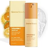 Qaana Super Vitamin C Face Serum for Mature Skin: 7-in-One Hydrating Anti-Aging Formula with Vitamin C, Hyaluronic Acid, Caffeine-Firming, Lifting, Targets Wrinkles, Dark Spots 1 fl oz