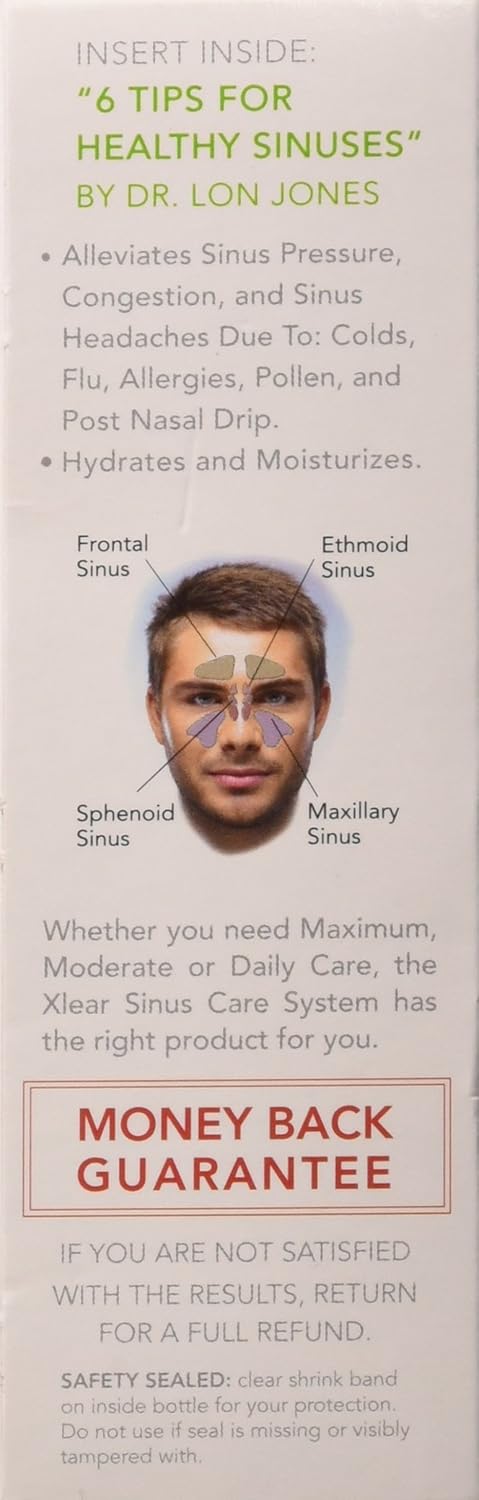 Xlear MAX Nasal Spray with Capsicum, 1.5 fl oz (2 Pack): Health & Personal Care