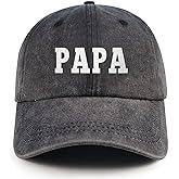 Papa Hat Adjustable Vintage Washed Cotton Dad Baseball Cap Gifts for Men Grandpa Dad Husband
