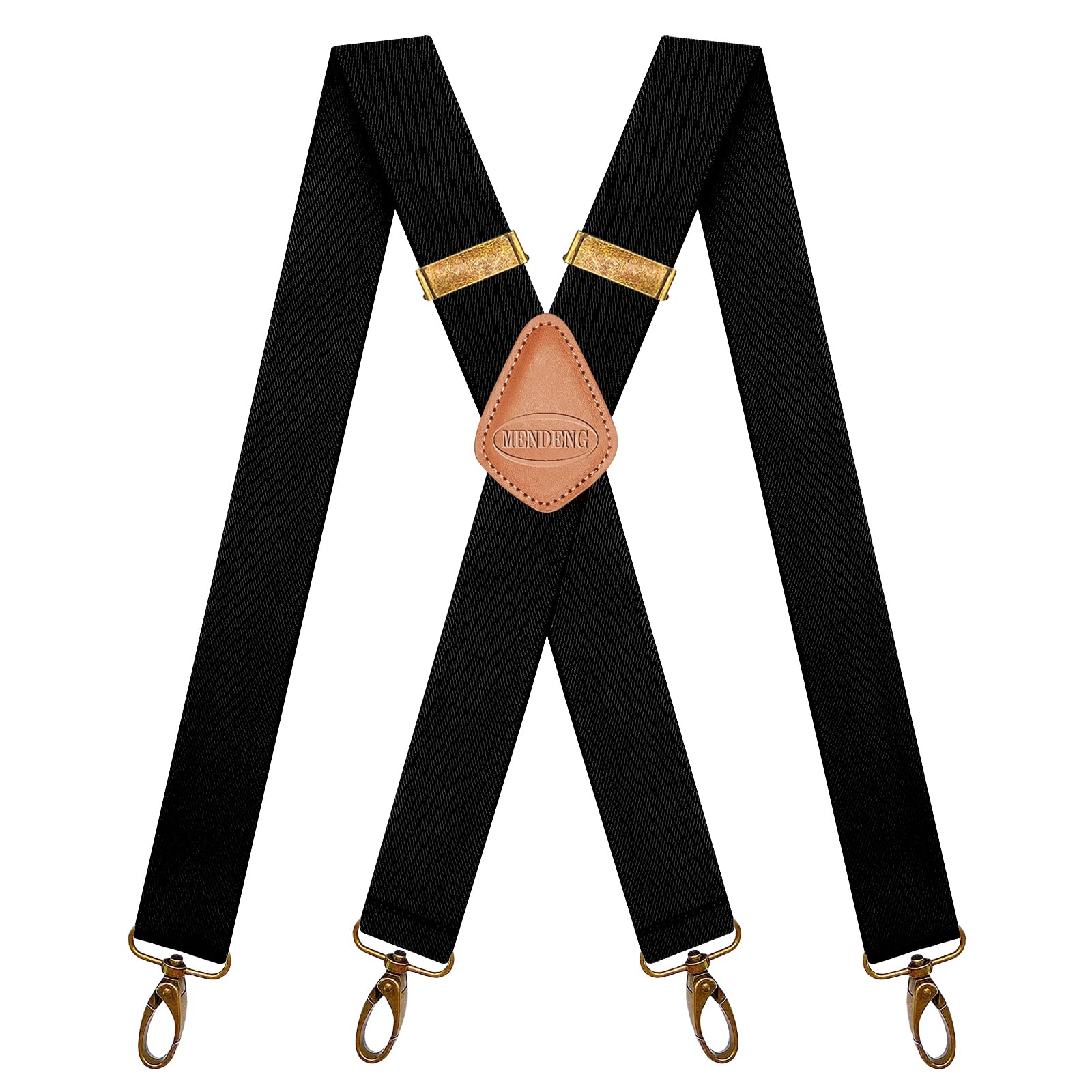Photo 1 of MENDENG Suspenders for Men Vintage 4 Swivel Hook Adjustable Braces Groomsmen