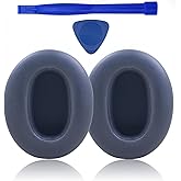 Replacement Ear Pads for Sony WHXB910N Headset Sony WH-XB910 XB910N Extra Bass Noise Cancelling Headphones, Replacement Ear Pads Cushion Cover Comfortable Durable Cushion (Blue)