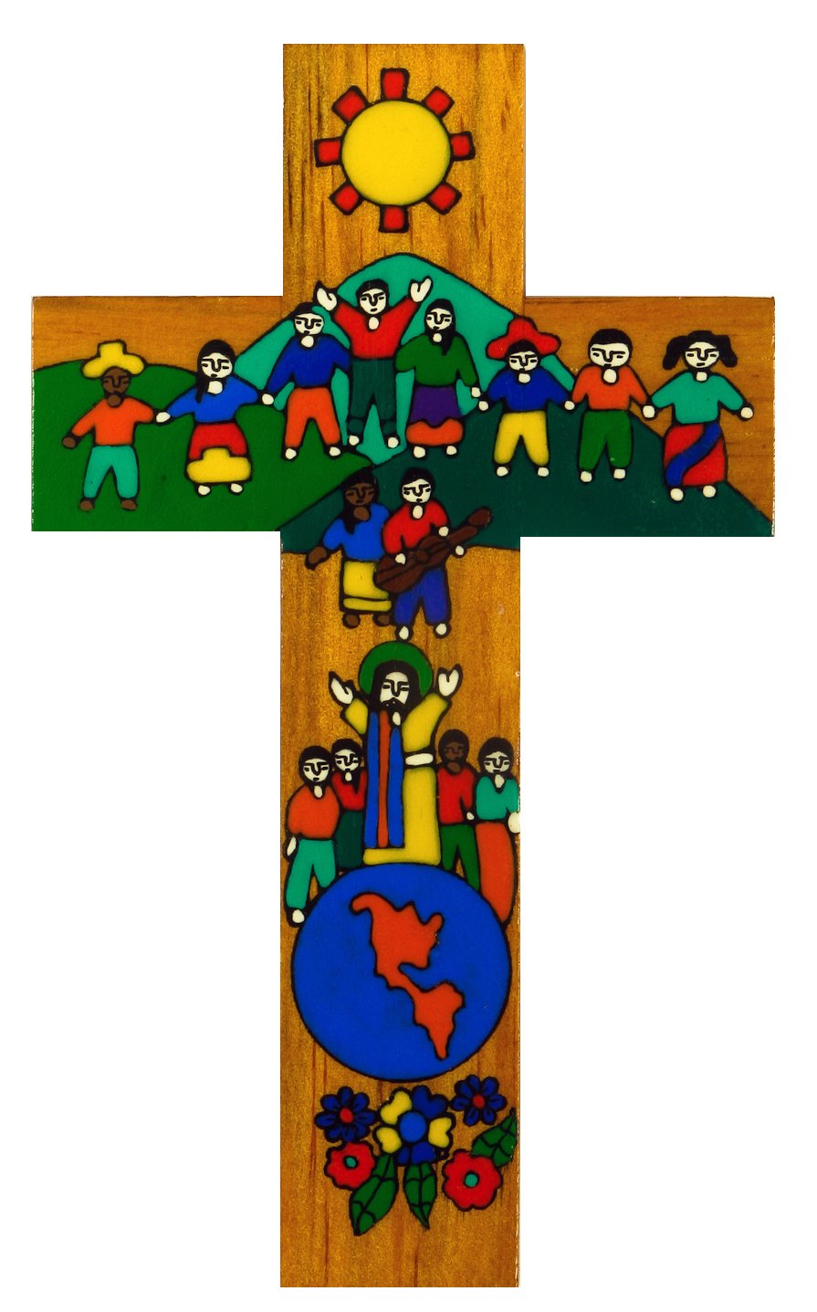 Children's Bedroom Cross. Wooden Cross.10cms. Confirmation Group Gift. Holy Communion Group Gift.Children of the World United.