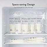 momcozy 120 PCS Breast Milk Storage Bags 6oz Temp-Sensing No-Leak view 8