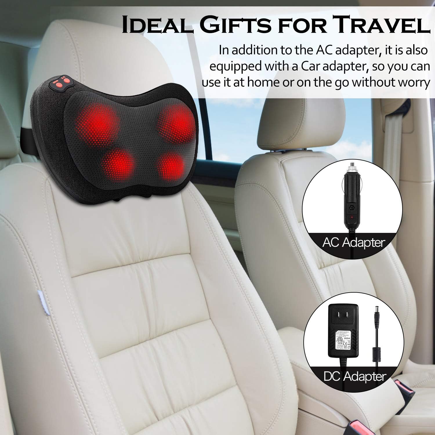 Papillon Back Massager,Shiatsu Neck Massager for Pain Relief,Electric Shoulder Foot Massage Pillow with Heat, Birthday Gifts for Men/Women/Wife/Husband,Deep Tissue Kneading for Waist,Legs,Body Muscle: Health & Personal Care