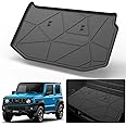 Elsetyler Cargo Liner for 2021 Jimny - Black TPO All Weather Heavy Duty Waterproof Rear Cargo Tray Trunk Floor Mat Protector Compatible with 2019-2023 Suzuki Jimny