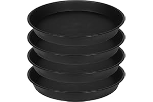 Bleuhome 4 Pack of 14 inch Plant Saucer, Heavy Duty Plant Saucer 14 inch Round, Plastic Plant Water Tray for Pots, Plant Sauc