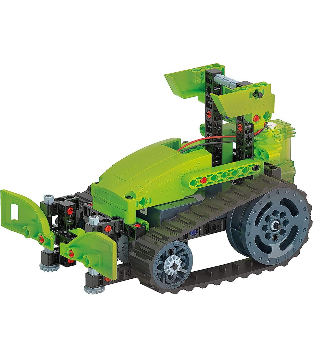 Clementoni - Laboratory of Mechanics-Tractor Crawler - Construction Set (Italian Version) -Made in Italy, 8 Years+, Multicoloured, 19178