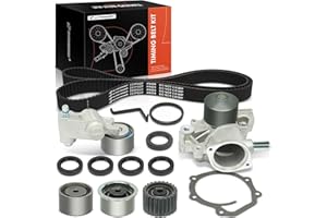 A-Premium Engine Timing Belt Kit + Water Pump W/Tensioner Compatible with Subaru Outback 2000-2005, Forester Impreza 1999-2005 & Saab 9-2X 92X 2005-2006 - 2.2L 2.5L