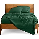 Bare Home Twin XL Sheet Set - College Dorm Size - Luxury 1800 Ultra-Soft Microfiber Twin Extra Long Bed Sheets - Deep Pockets - Easy Fit - Extra Soft - 3 Piece Set - Bed Sheets (Twin XL, Forest Green)