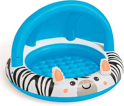 Bestway Shaded Baby Pool Safari Fun Inflatable Play Centre UV Sunshade