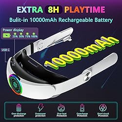 Saqico Head Strap with 10000mAh Battery for Oculus