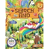 Search and Find book for Children ages 3-6: I Spy book for 3,4,5 and 6 year old, Animals activity book year old boy and girls