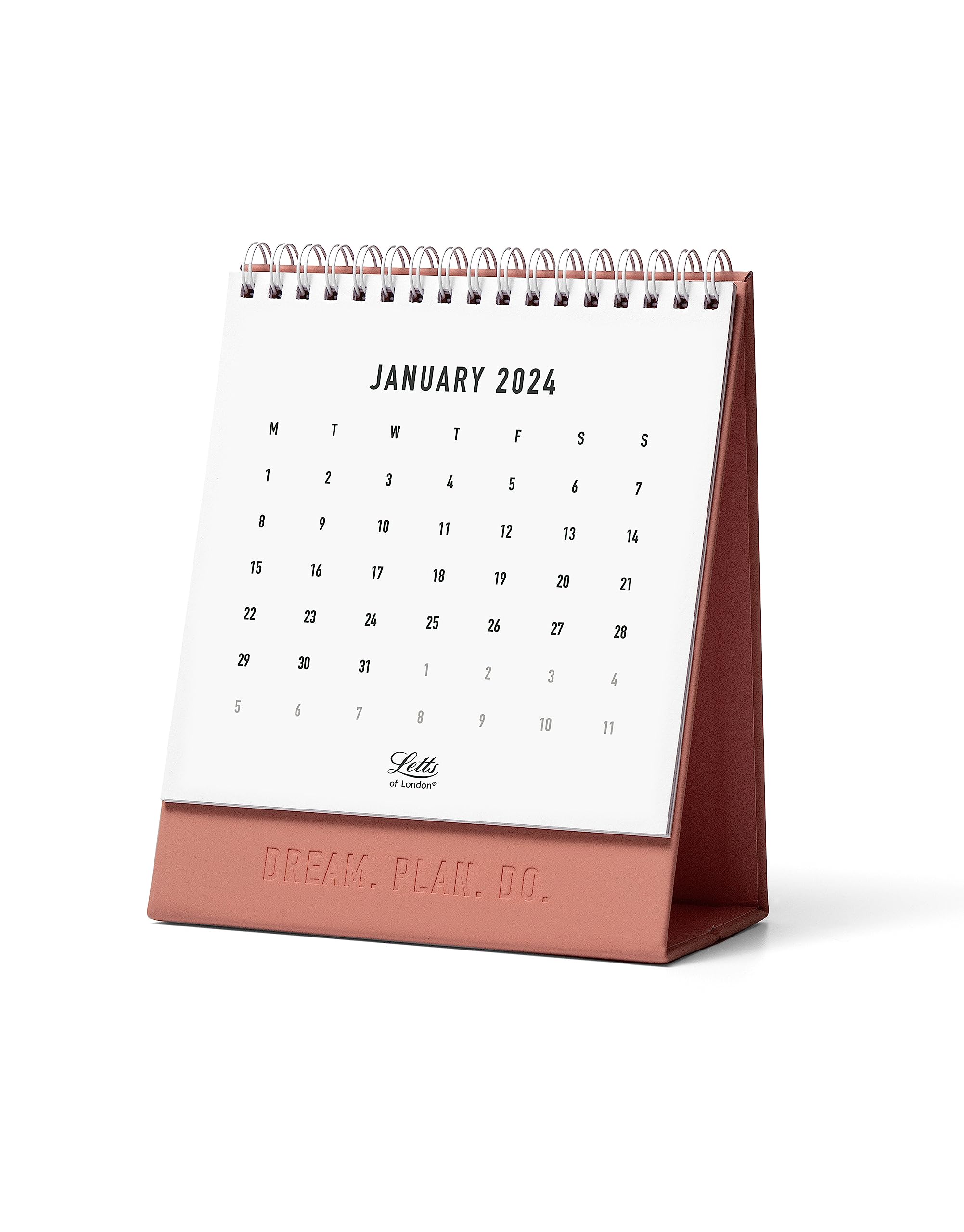 Letts Conscious 2024 Desk Calendar - clay