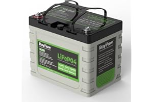 Roypow 12V Lithium Battery 30Ah, Deep Cycle LiFePO4 for RV, Solar Marine and Off-Grid Applications