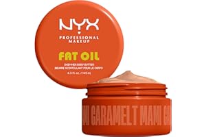 NYX Professional Makeup Fat Oil Body Butter, 24 HR Hydration, Bronze Shimmer Finish, Nourishing Vegan Formula, Non-Greasy Glo