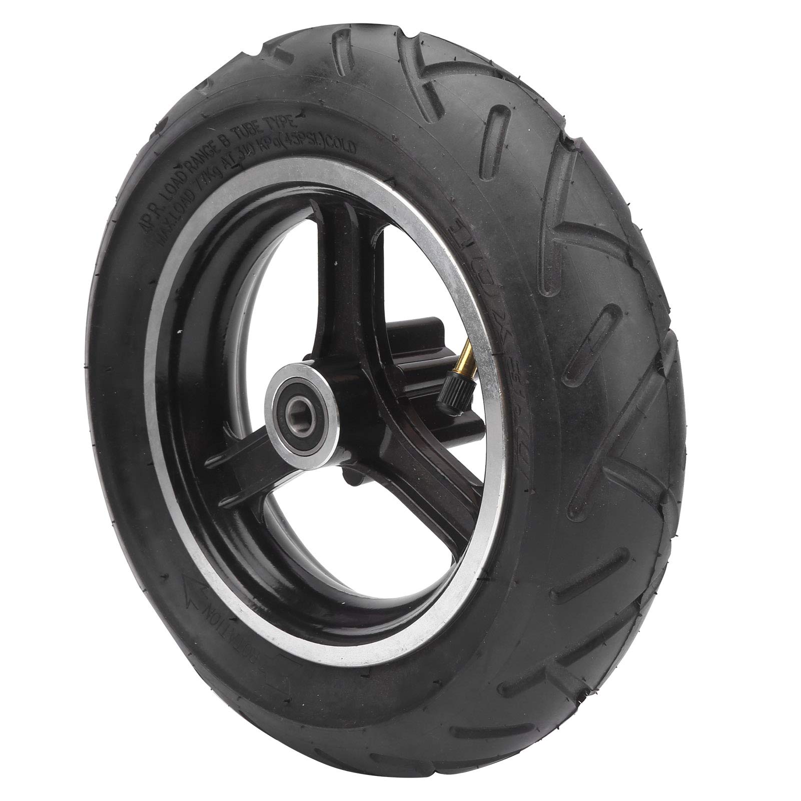 Electric Scooter Wheel 10 x 3in Electric Scooter Tyre Inflatable Rubber Damping Effect with Hub Outer Inner Tire