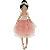 MON AMI Juliet Prima Ballerina 22-Inch Stuffed Doll, Plush Gift Girls | elegant ballerina doll, soft plush build, charming nursery d&eacute;cor, bedroom accent, playtime companion, collectors gift