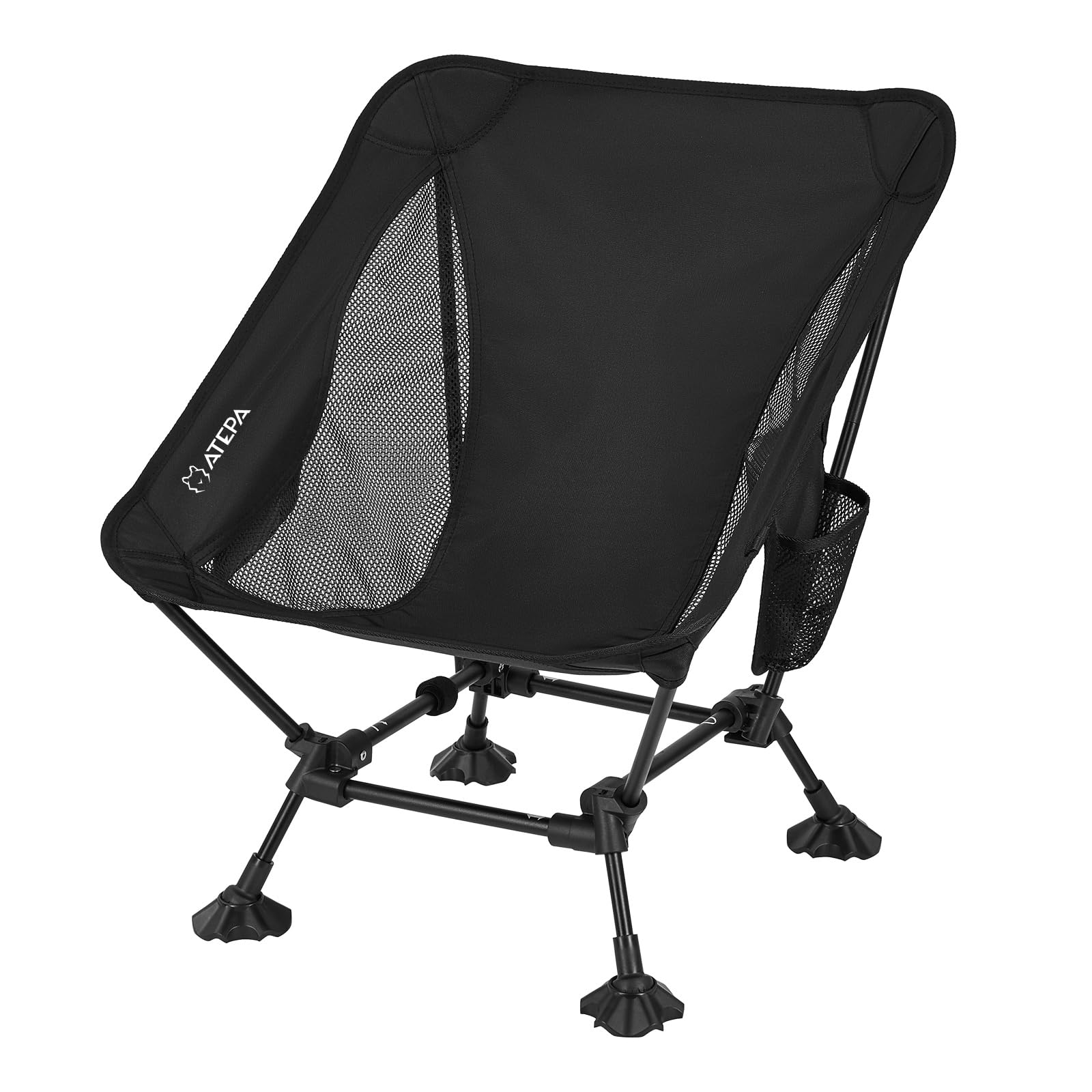 Photo 1 of ATEPA Backpacking Chair, Ultralight Folding Portable Small Camping Chairs for Adults Compact Foldable Beach Seat with Anti-Sinking Feet & Aluminum Frame for Outdoor Hiking Travel Fishing