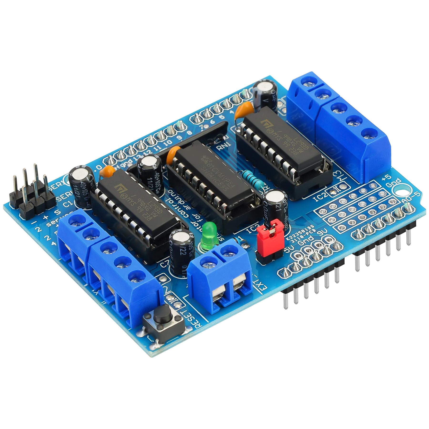 Photo 1 of L293D DC Motor Drive - Stepper Motor Control Shield Module Expansion Board Fit for Arduino UNO/Duemilanove/Raspberry Pi/Computer/Arduino Mega 2560