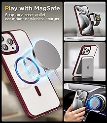 SUCGLES for iPhone 15 Pro Case with