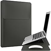 HoYiXi 15.6" Laptop Sleeve-Compatible with MacBook Pro 16/15.4'' MacBook Pro 15, Mac Air 15 - Waterproof Soft 15 16 inch pc case for HP, Dell, 15 inch Laptop Sleeve case,Grey