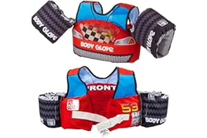 Body Glove Paddle Pals Motion Life Jackets - The Safest Patented U.S. Coast Guard Approved Kids Swim Vest 33-55 LBS