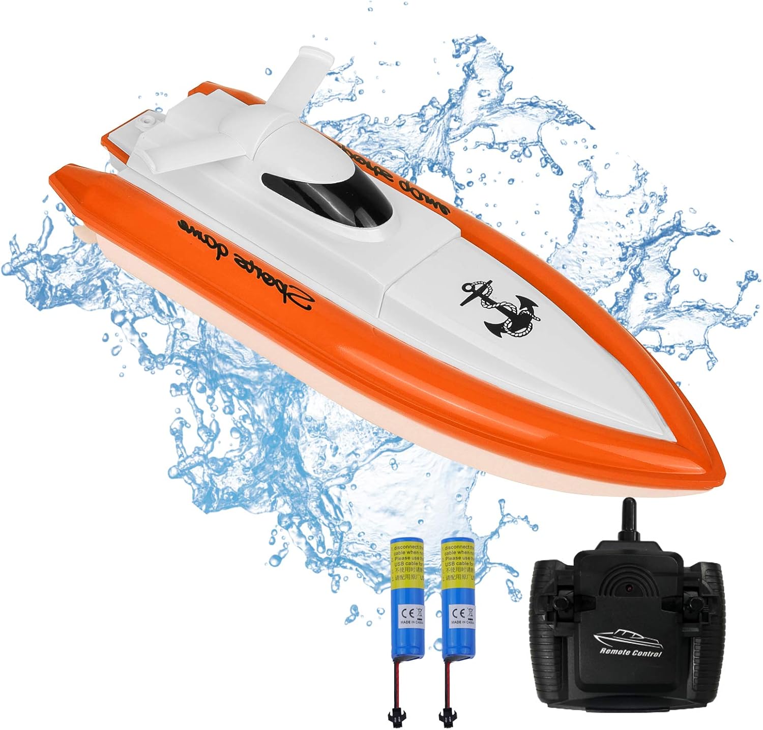 RC Boat for Adults & Kids, HighSpeed Electronic Remote Control Racing