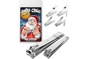 ZALIK Nail Clipper Stocking Stuffers for Men & Women, Mens Stocking Stuffers Ideas, Funny Gifts Christmas Stocking Stuffer for Dad, and Adults Man Men's 6-Pack Fingernail & Toenail Cutter
