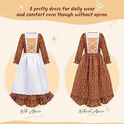Meland Pioneer Dress for Girls - Colonial Floral