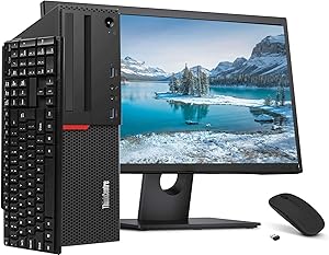 Lenovo M700 SFF Computer Desktop PC, Intel Core i5 6500 Processor, 8GB Ram, 128GB M.2 SSD, 500GB Hard Drive, Wireless Keyboard & Mouse, 19