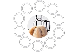 Kritkin 200 Pcs Plastic Scarf Rings for Crafts DIY 1-5/8" Clear Scarf Hanger O Napkin Rings Bulk Acrylic Curtain Hangers Accessories