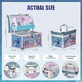 Townley Girl Stitch Train Case Makeup Set Frozen Kiss Lip Gloss Nail Polish view 4