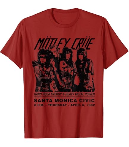 Amazon.com: Mötley Crüe – The Final Tour Caricature T-Shirt, Men's
