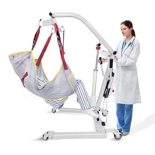 Electric Patient Lift w/Commode Sling 500lbs Body Transfer Lift Chair ...